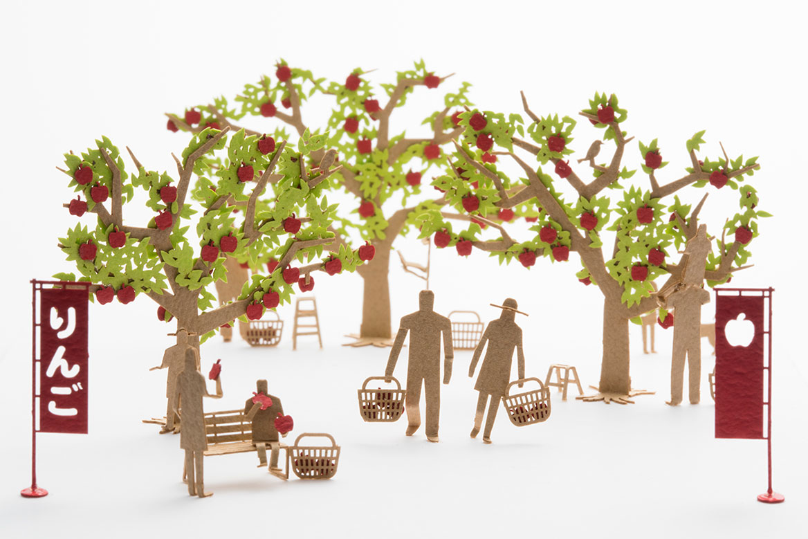 1/100建築模型用添景セット No.77 りんご狩り編 - 製品リスト／ネット