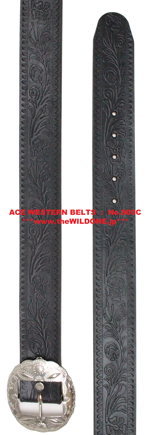 ACE WESTERN BELTS 【Style No. 900C EARLY ＜BLACK＞】 エース