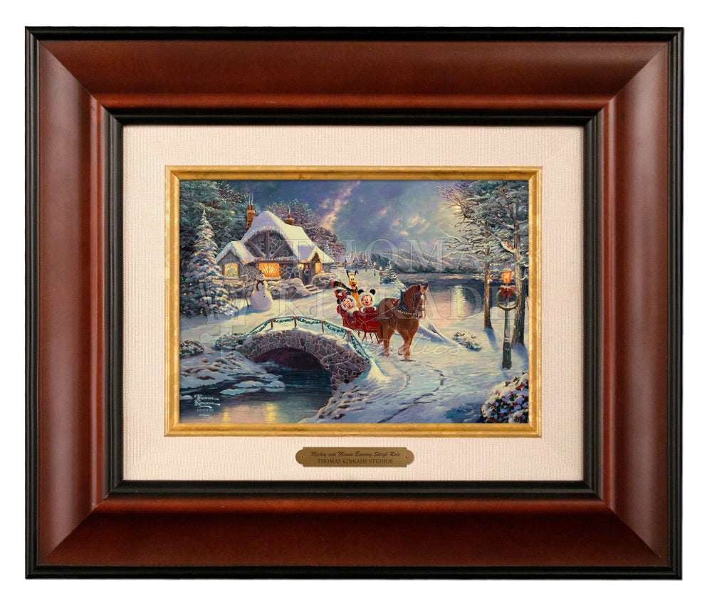 Disney Mickey and Minnie Evening Sleigh Ride – Thomas Kinkade Studios
