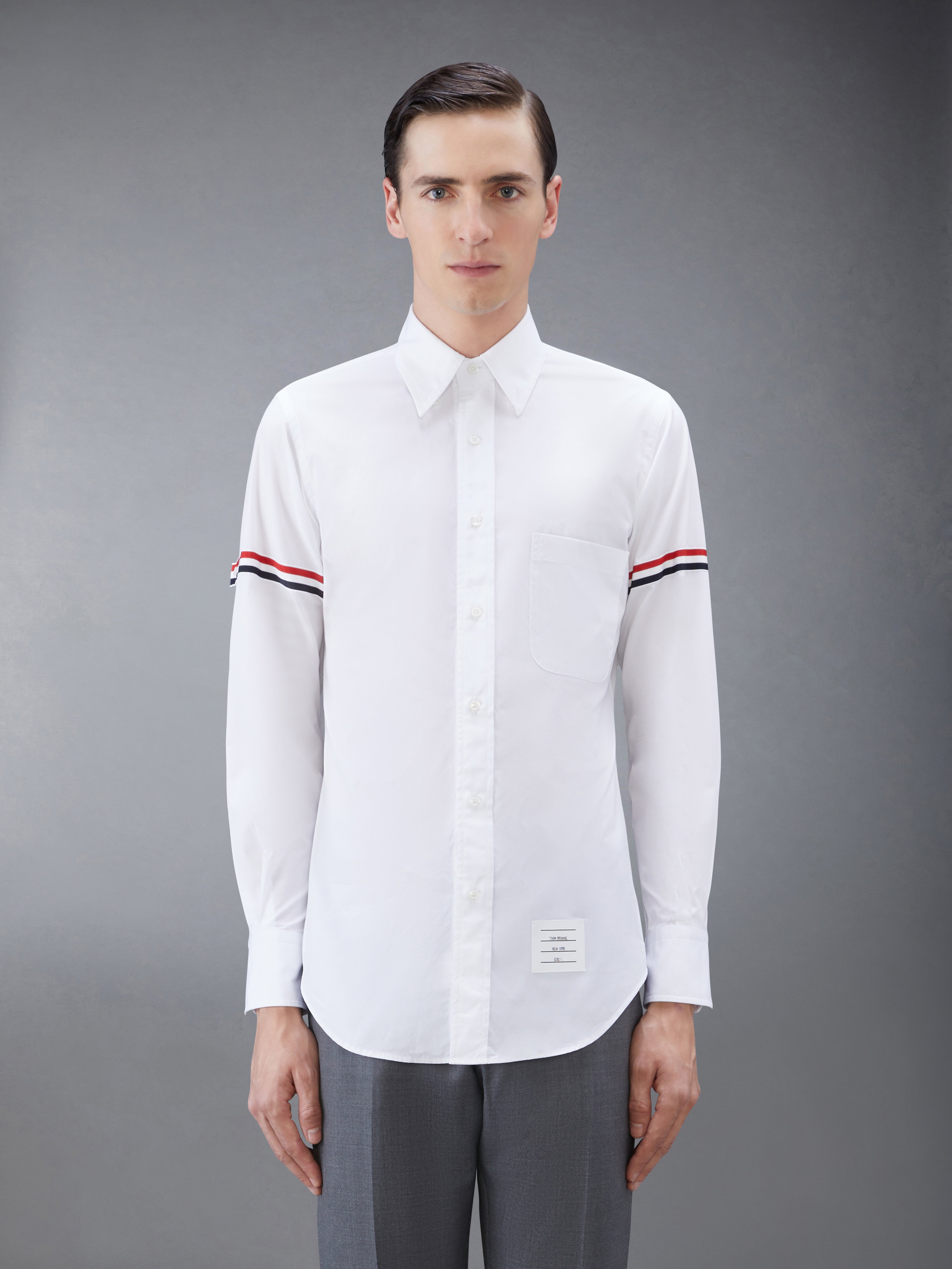 Poplin Armband Classic Shirt | Thom Browne