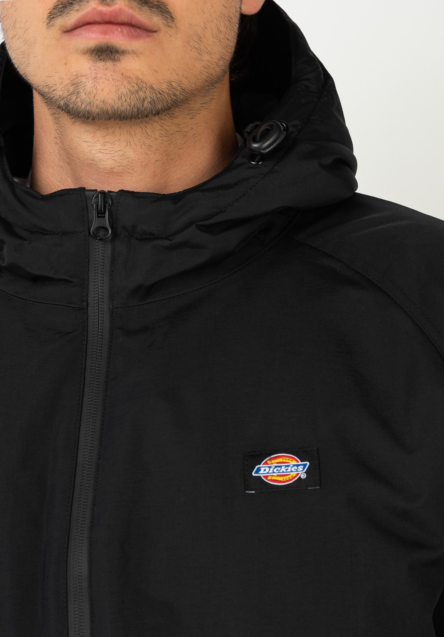 ジャケット・アウター JCAESAR Black Checked Zipper-Jacket Black