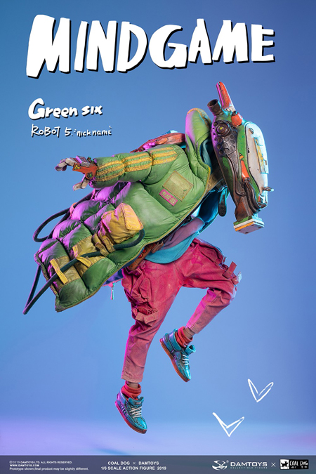 DAM】ZP003 Damtoys x Coal Dog New Collaboration Mindgame series