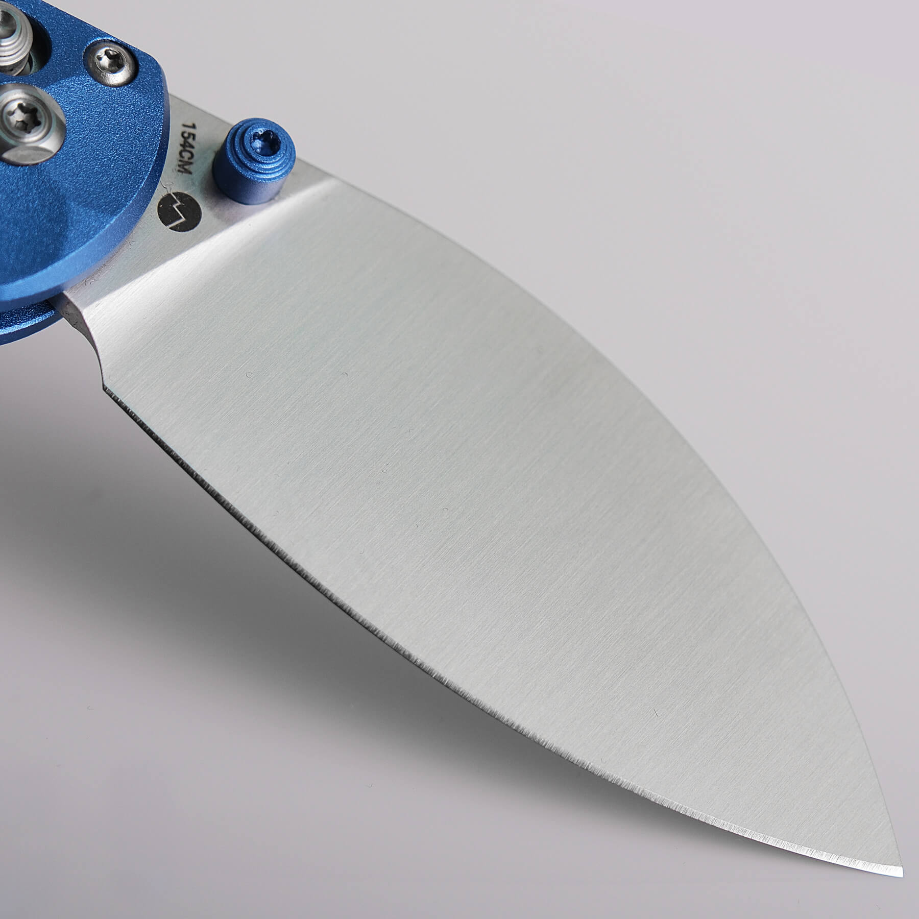Mini Nightshade | Blue Aluminum 154CM Pocket Knife Style