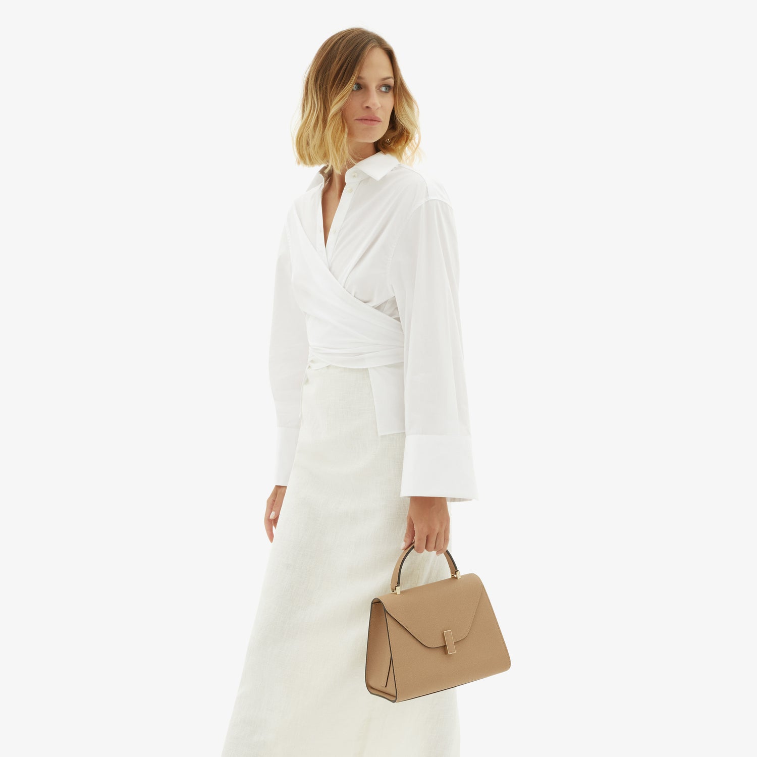 ミディアム イジィデ トップハンドル バッグ | カシミア – Valextra