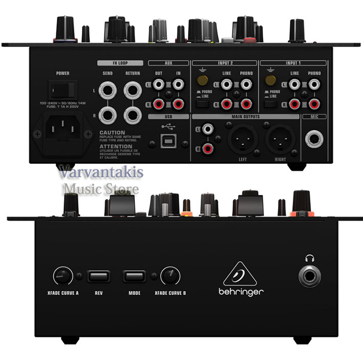 BEHRINGER NOX-404 DJ MIXER 2-CHANNEL
