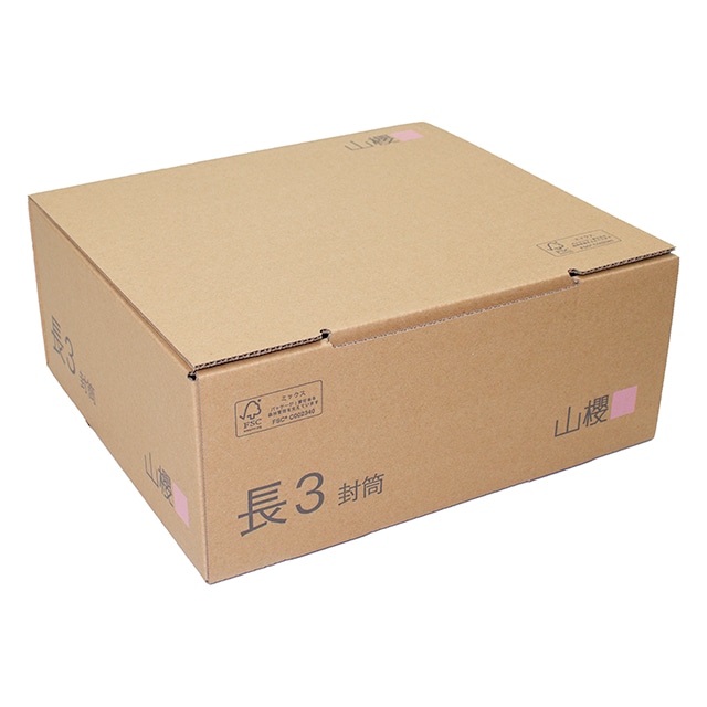 山櫻FS)小ロット用段ボール 長3：500枚用 ☆: 発送・梱包資材