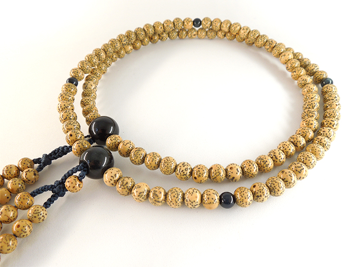 星月菩提樹尺二振分茶棒房瑪瑙仕立 お数珠の安田念珠店へ｜総本山