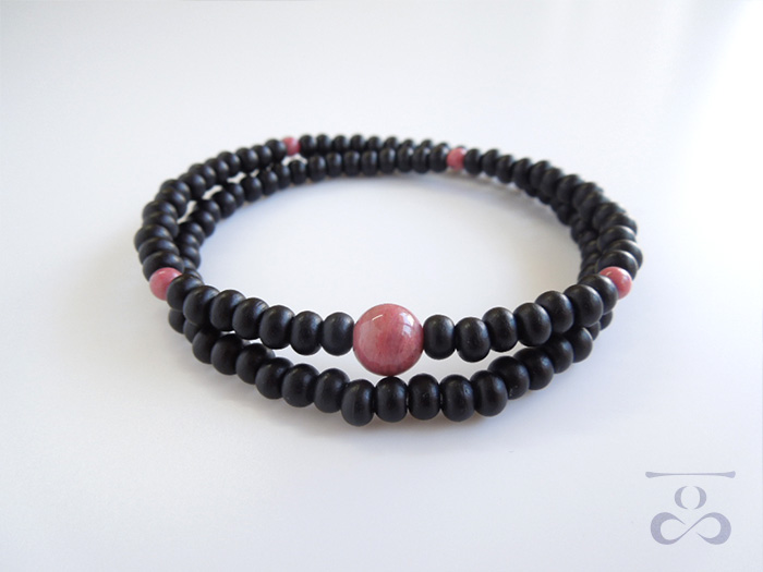 一品(ひとしな)】108ブレス「黒檀×トルコ石」 お数珠の安田念珠店へ