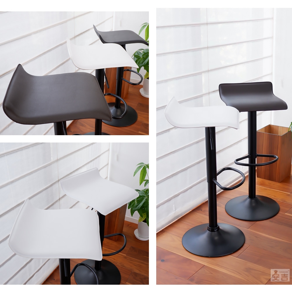 カウンターチェア WY-119 黒脚タイプ 2脚セット