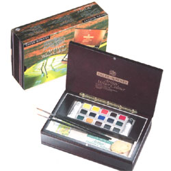 DALER ROWNEY 水彩 17色 木箱セット ※AWC-17WB | ゆめ画材