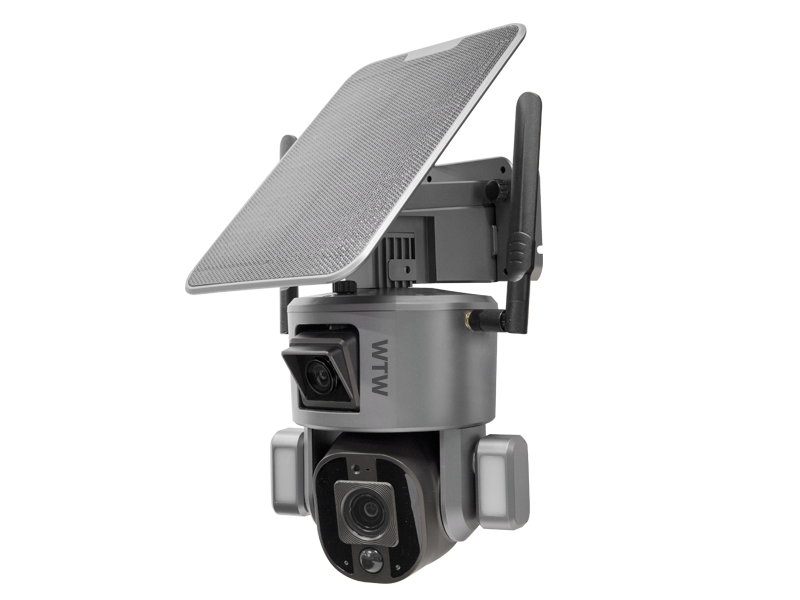 公式WTW塚本無線】800万画素 Wカメラ WIFIソーラーPTZ Wレンズ搭載