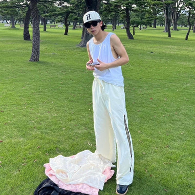 Nylon side zip pants – YZ