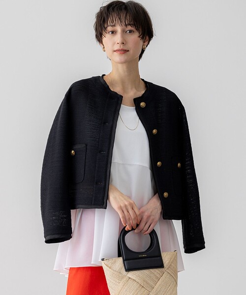 23区（ニジュウサンク） ジャケット ノーカラージャケット 「Oggi5月号