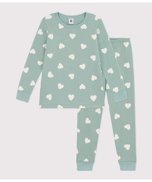 PETIT BATEAU（プチバトー） パジャマ 裏起毛長袖パジャマ キッズ 子供