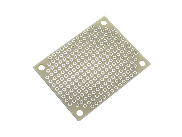 片面ユニバーサル基板 4穴Dタイプ(47×36mm) ガラスコンポジット: 基板