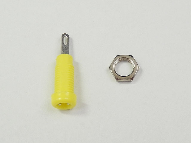 テストピンジャック(黄色) MK-617-6: ケーブル・コネクター 秋月電子