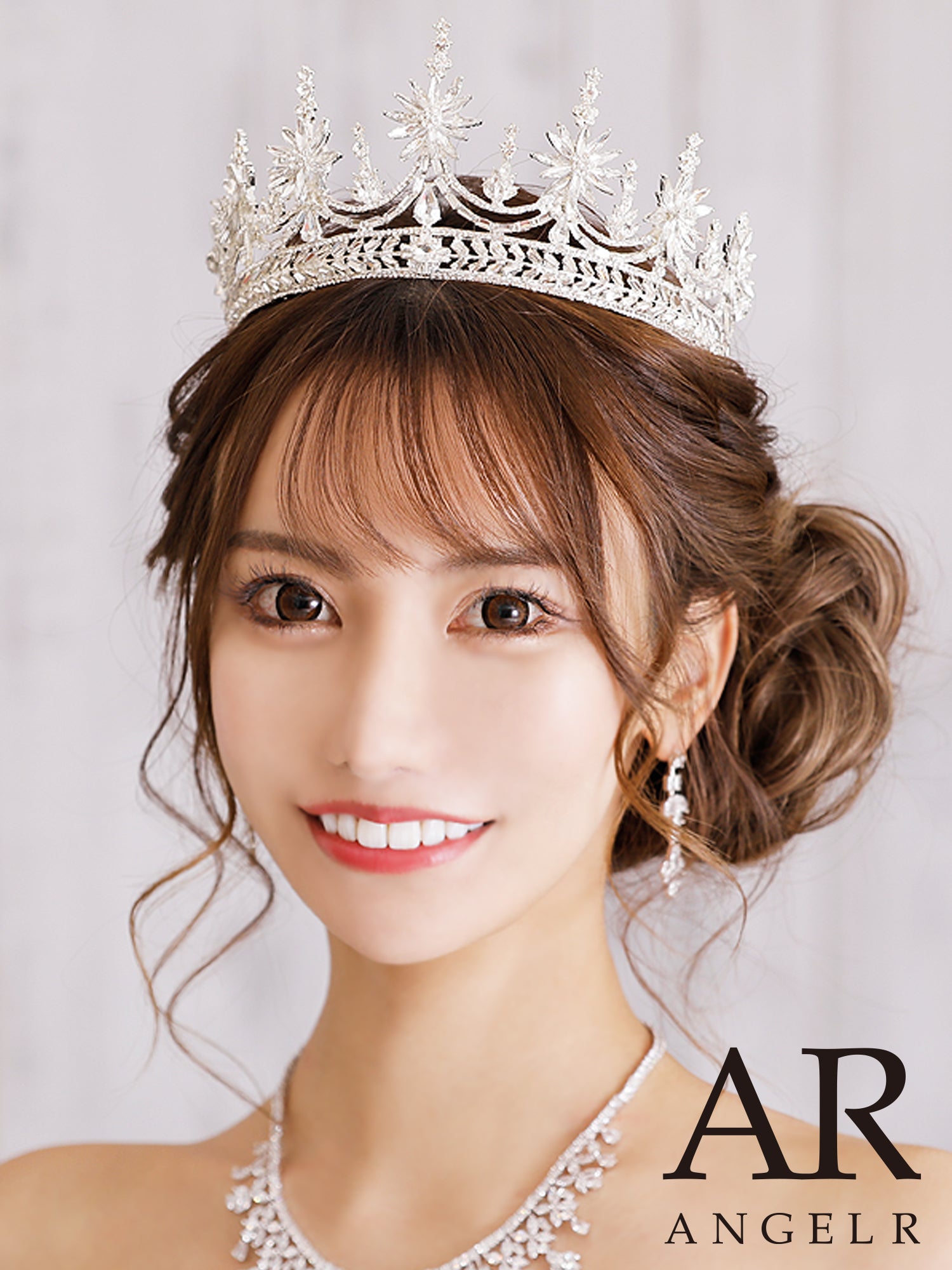 クリスタルストーンデザインティアラ]AngelR(エンジェルアール)|TH045