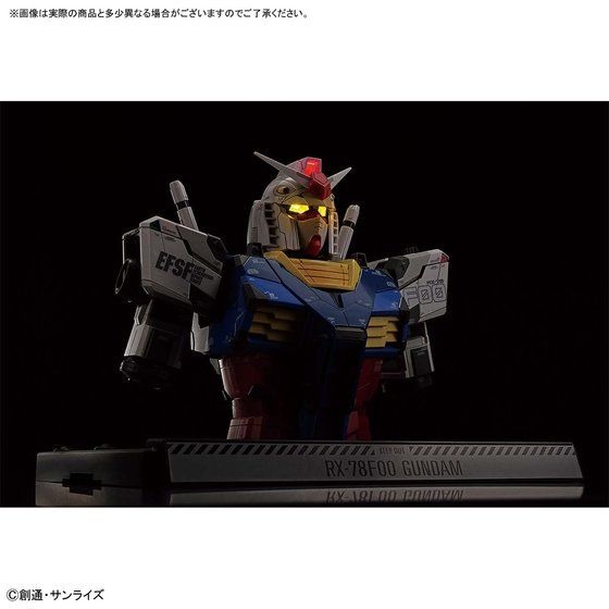 実物大“動くガンダム”が1/48スケールで胸像モデル化！ 精密な再現度