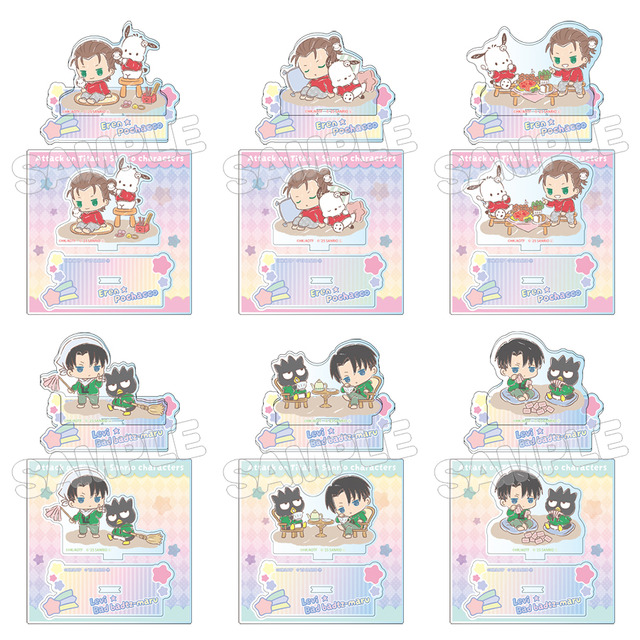 進撃の巨人」×「サンリオ」リヴァイがバッドばつ丸とお掃除!? エレンは