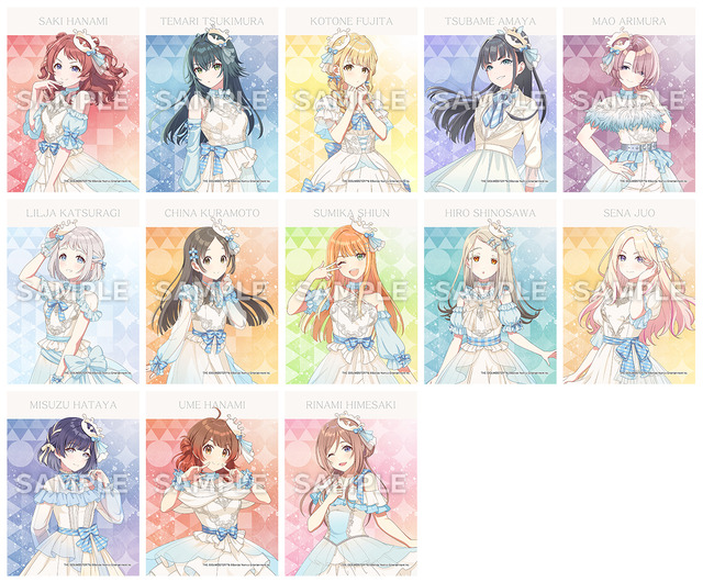 白と青のドレスに身を包んだ13人のアイドル♪ 絶対に欲しい！ 学マス