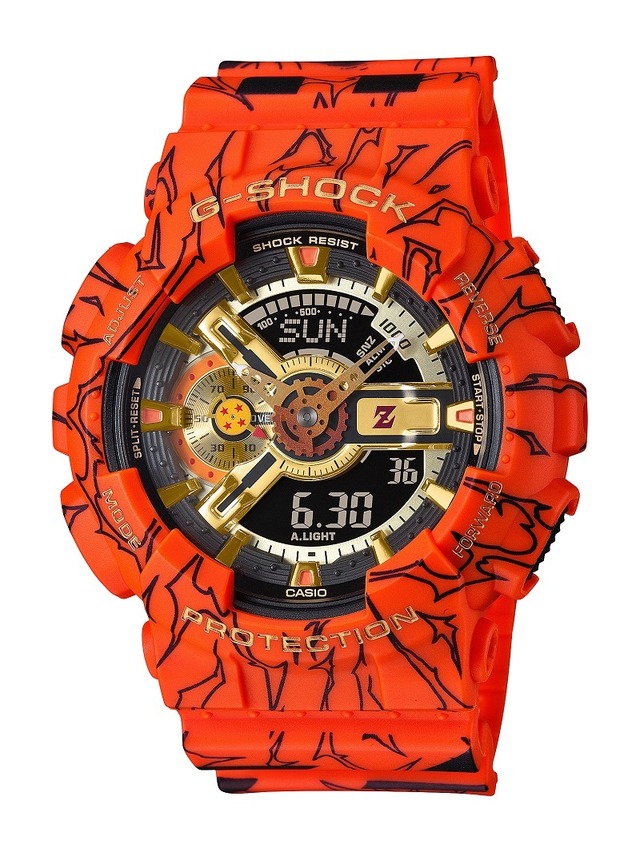 ドラゴンボール×G-SHOCK」孫悟空デザインのコラボ腕時計発売！実用性