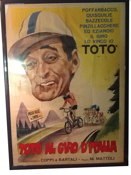 イタリア アンティーク映画オリジナルポスター Giro d'Italia. Mario