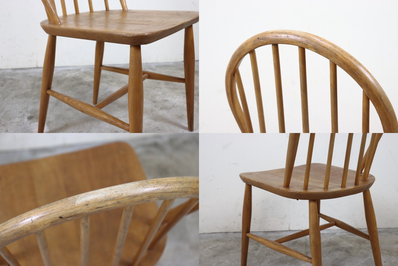 イギリス アーコール社 ercol 50's フープバックチェア（背もたれ6本