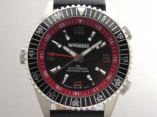 ワックマン メカニカルアラーム ブラックダイヤル 手巻き | アンティー