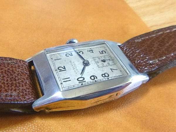 ベンソン J.W Benson 銀無垢 角型 スモールセコンド 英国王室御用達