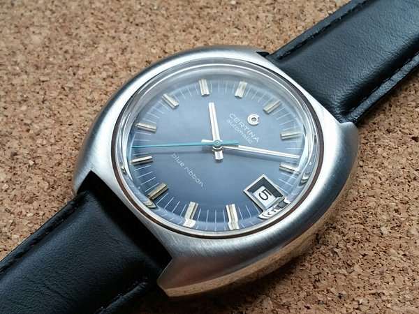 サーチナ CERTINA ブルーリボン3針 自動巻き 美品 | アンティー