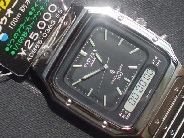シチズン アナデジ パラウォーター 未使用品 【取説・値札・BOX付