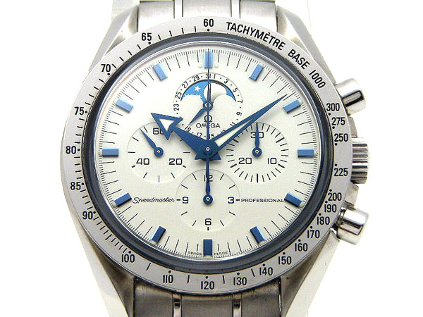 オメガ スピードマスター プロフェッショナル ムーンフェイズ 白文字盤