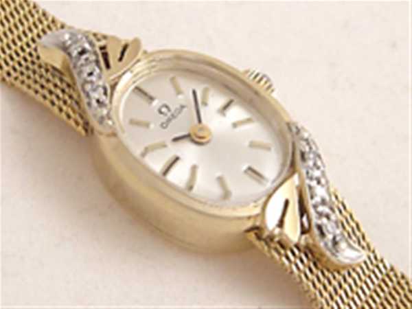 希少】腕時計レディース JAGUAR 14Kブレスダイヤ 6個