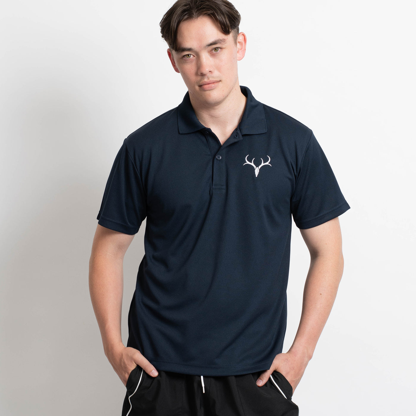 Antlersロゴ ポロシャツ（ネイビー） – 鹿島アントラーズFC - 公式