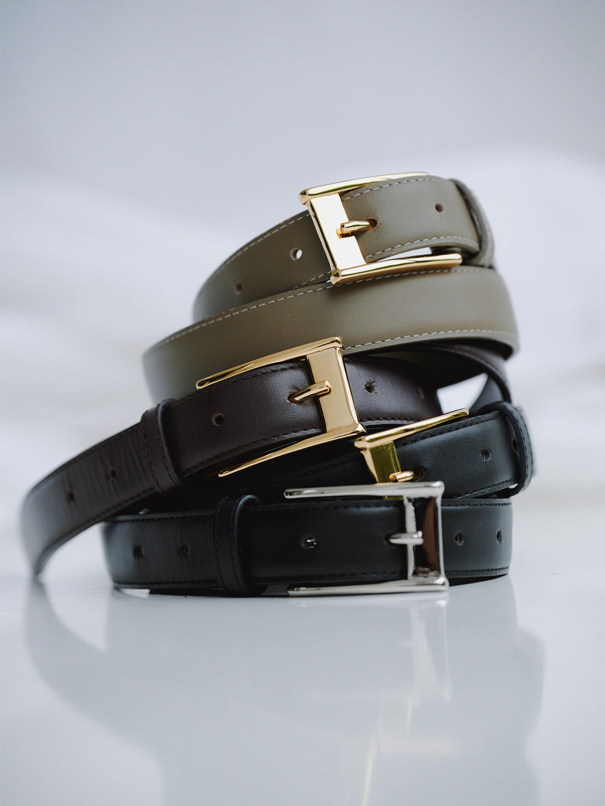 スクエアバックルベルト