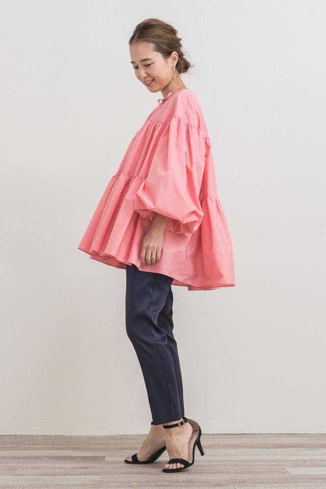 yori(ヨリ)の「ボリュームギャザーブラウス【2021SP】2月上旬入荷