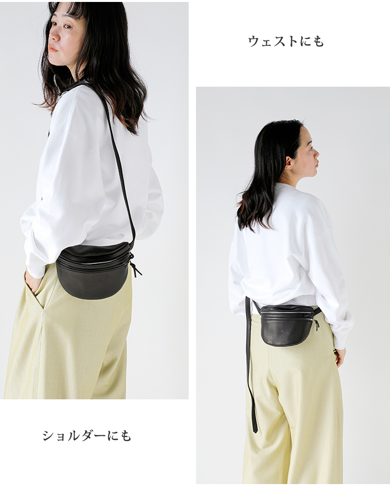 Aeta アエタ <br>DA111 WAIST POUCH S ディアレザー ウエスト ポーチ S