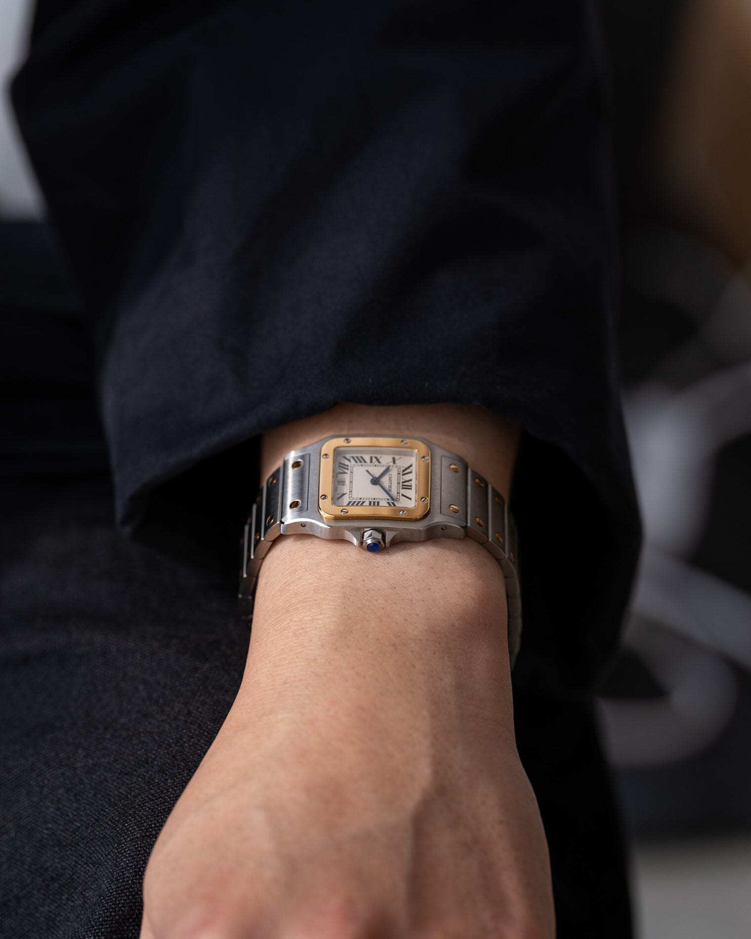 Cartier Santos Galbee 1566 Mens with Box and Paper | ARBITRO