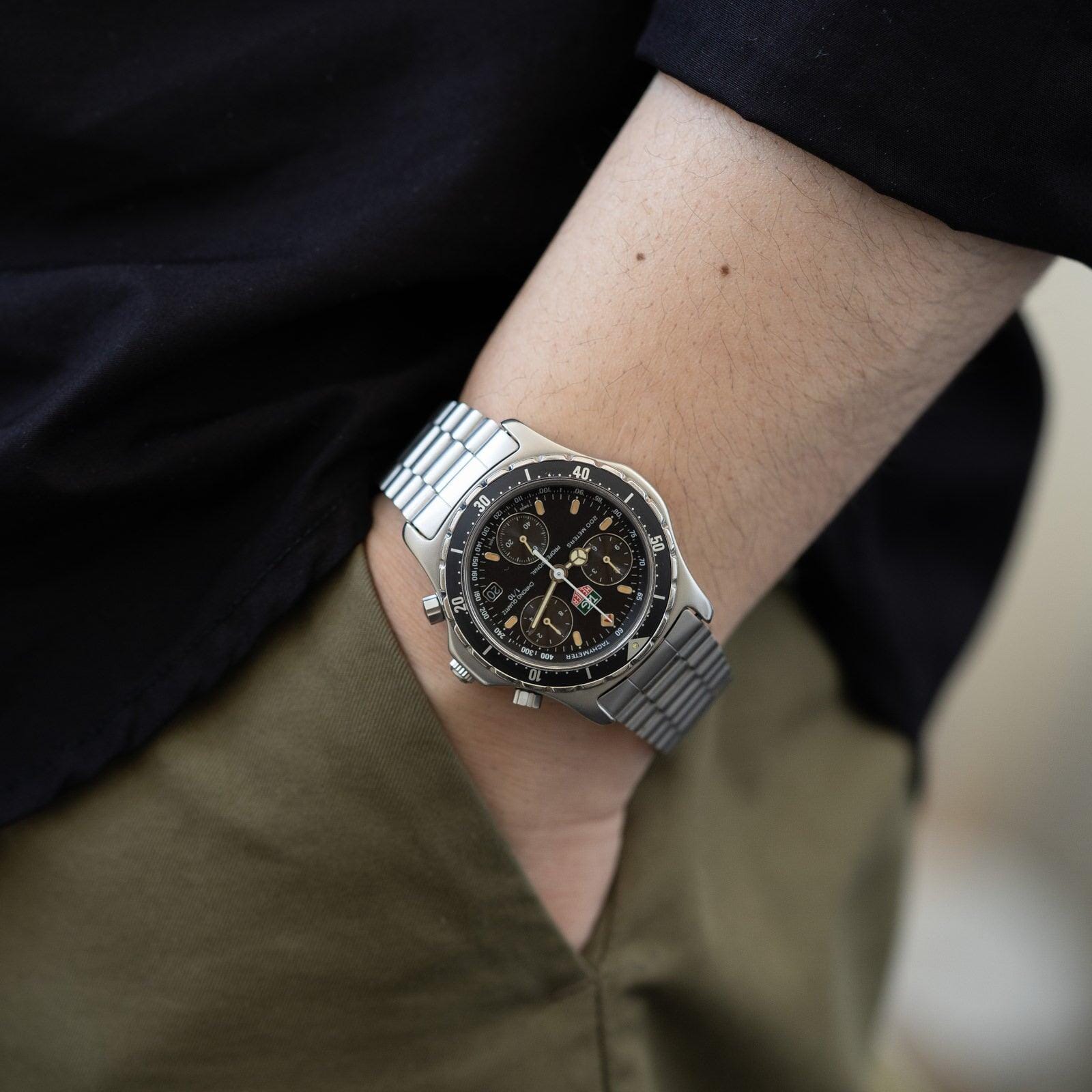 bscになります 旧HEUER ホイヤー2000 プロ ムーブ新品交換済 962.213-2