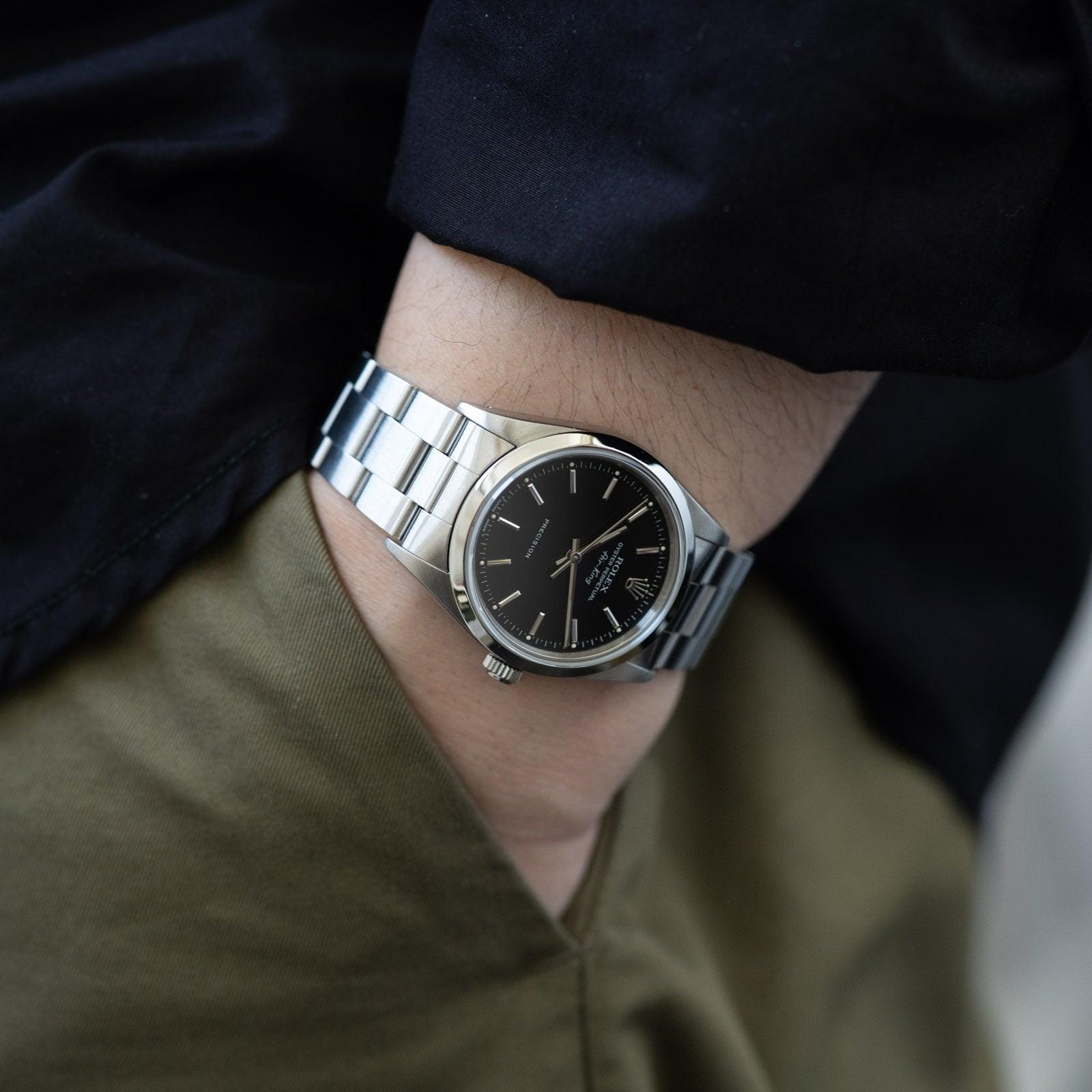 ロレックス エアキング 14000 ブラック 1990年代 / ROLEX Air-King