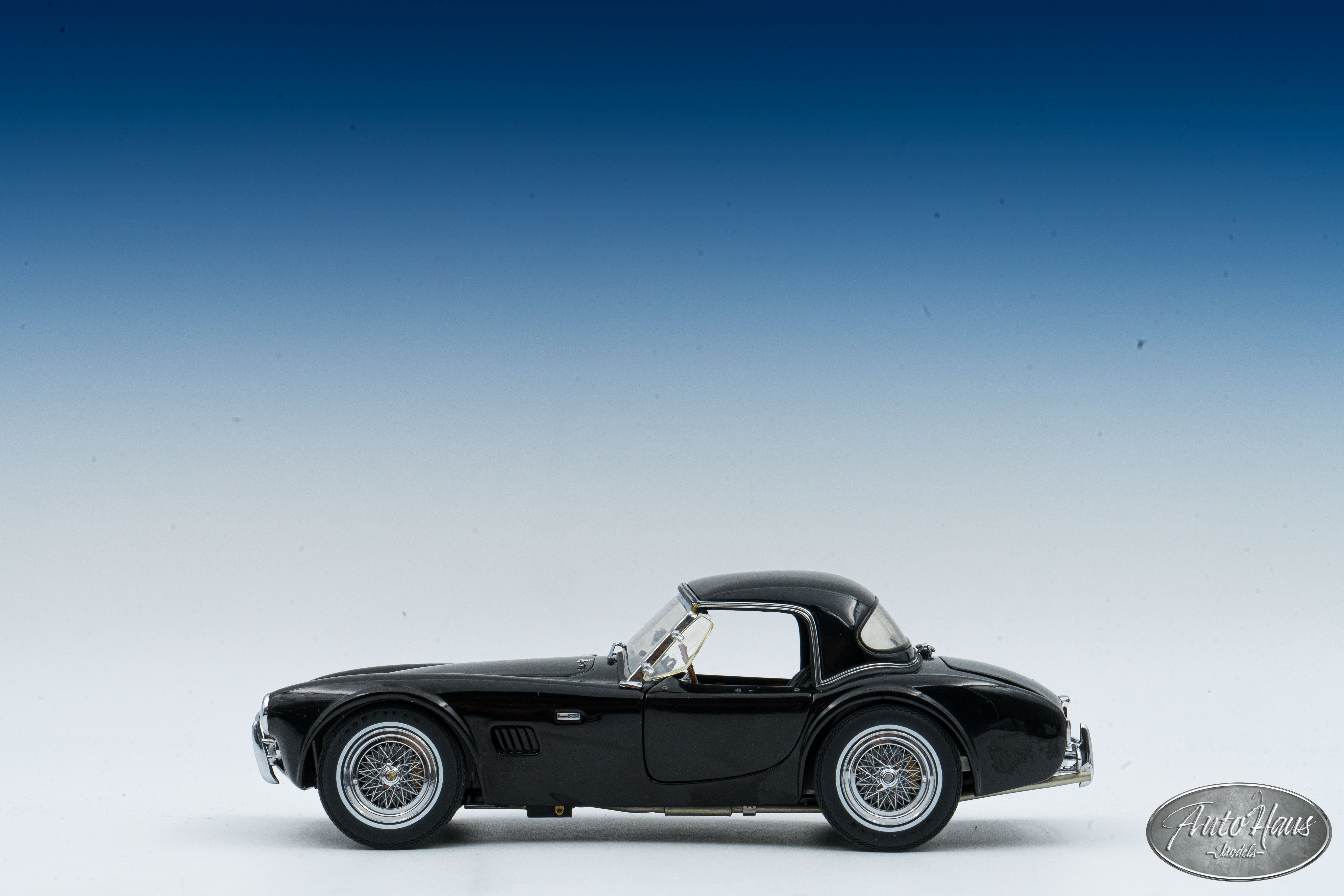 1/18 Exoto 1963 Shelby cobra 289 AC Roadster Black – AutoHaus Models
