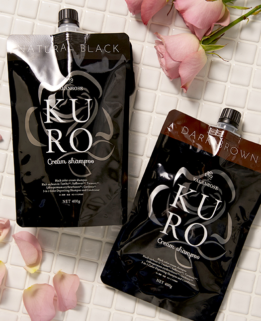 バランローズ KUROシャンプー 400g 白髪染め（ダークブラウン）3セット