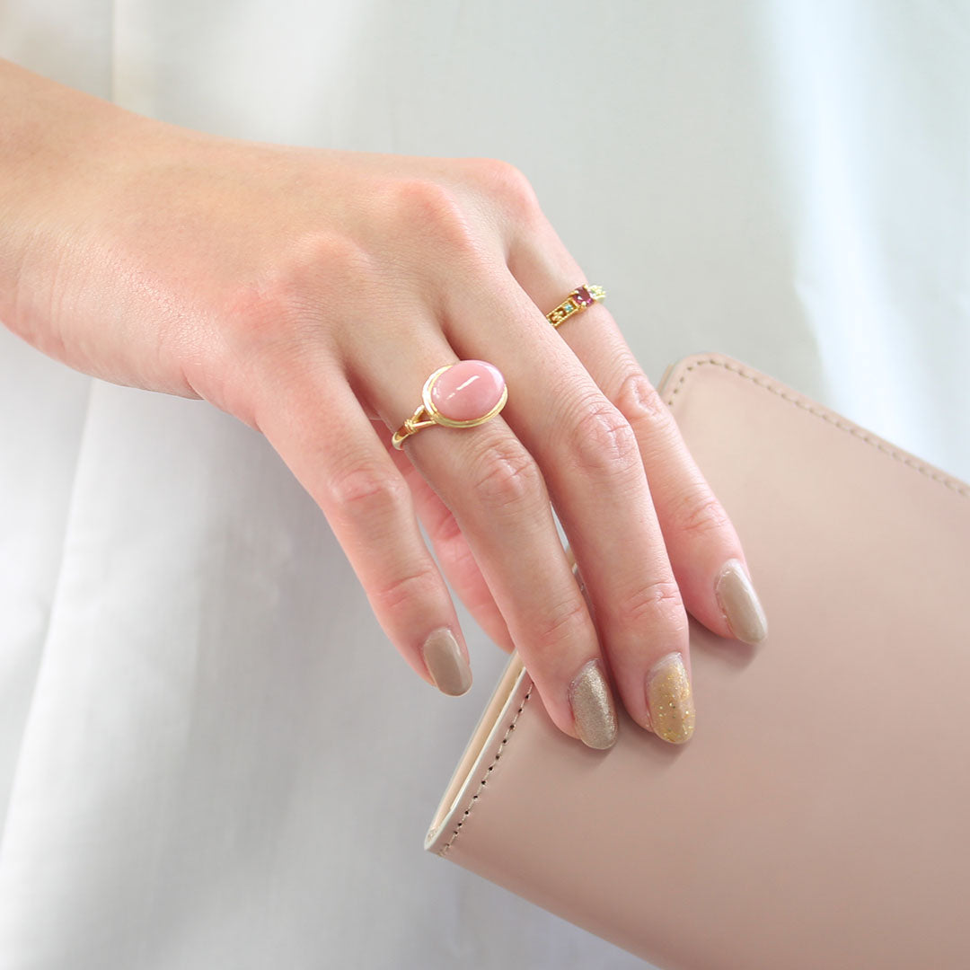 ビズー公式】クリソプレーズ K18(18金) K10(10金) リング ソレイユ