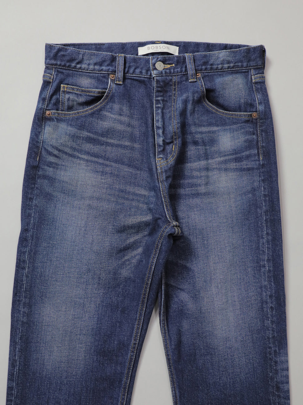 ワイドフィットテーパードジーンズ インディゴカラー/ユニセックス