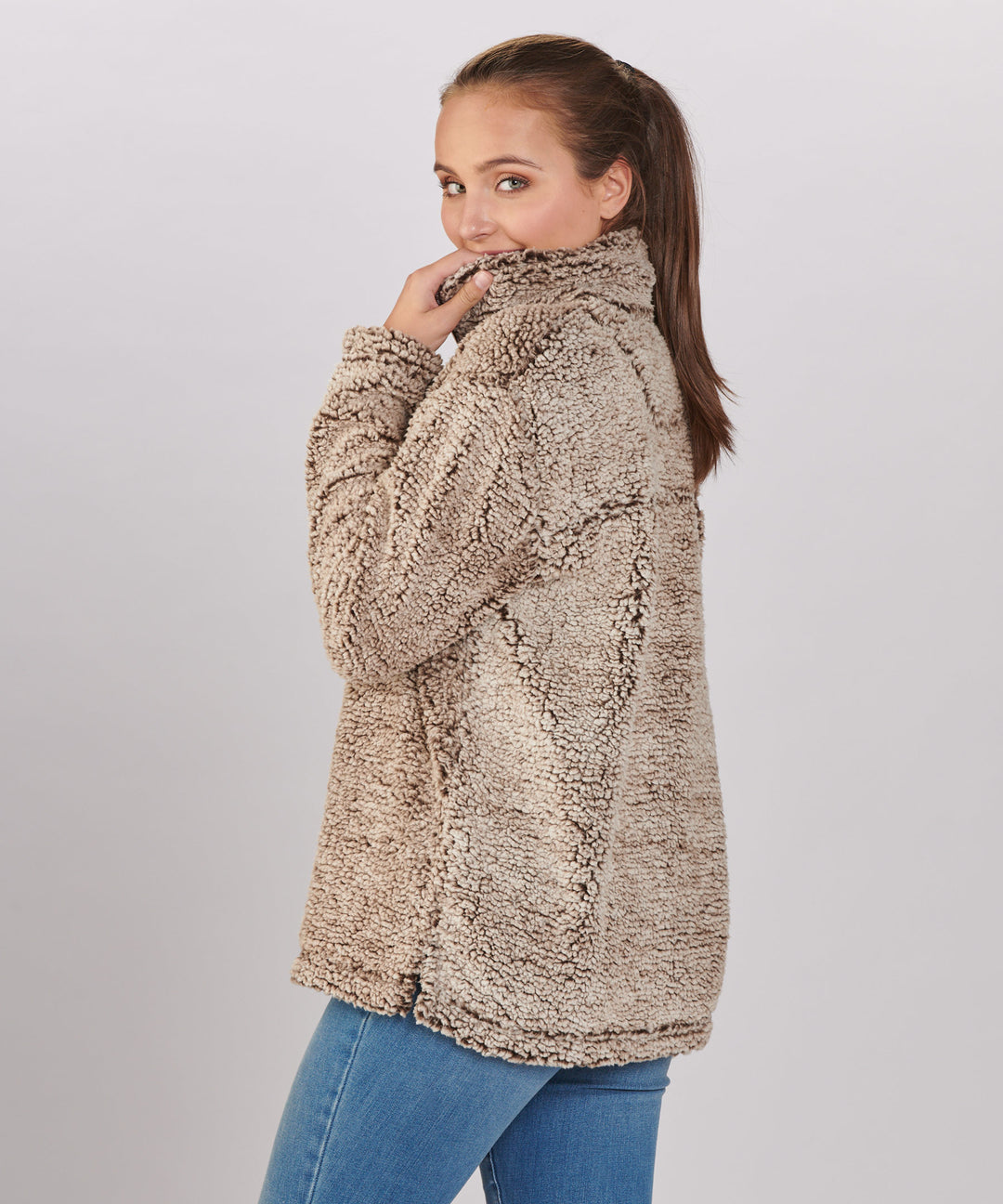 Women's Sherpa Quarter-Zip Pullover – Boxercraft