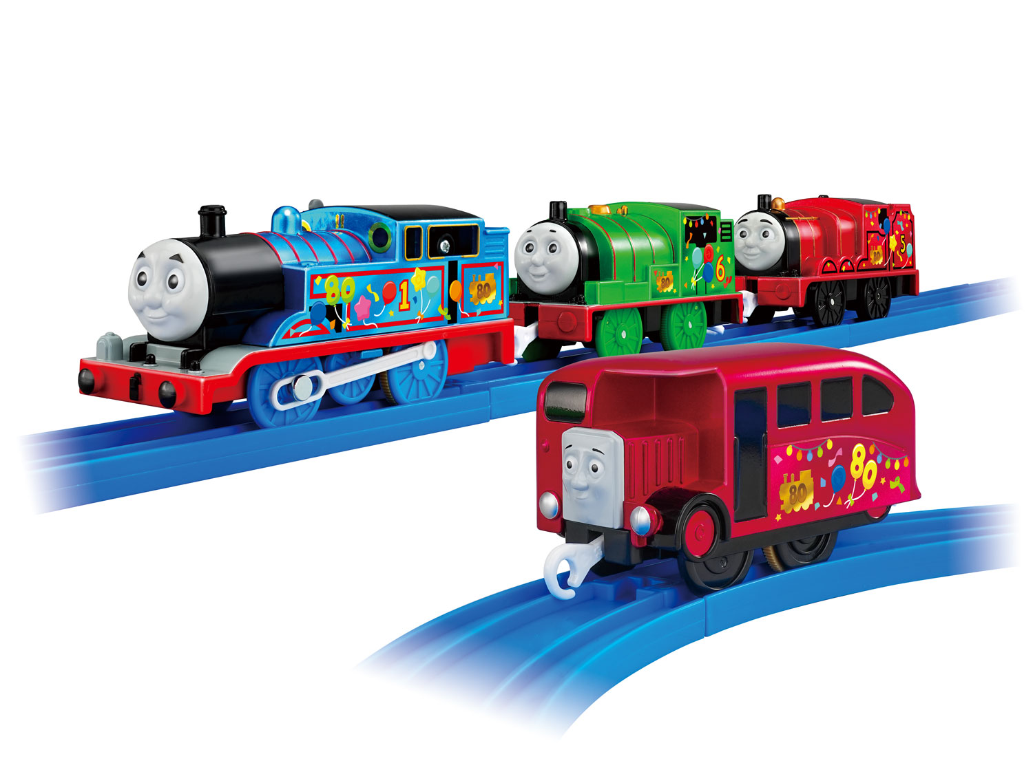 きかんしゃトーマス原作出版80周年を記念した、メタリック仕様＆特別