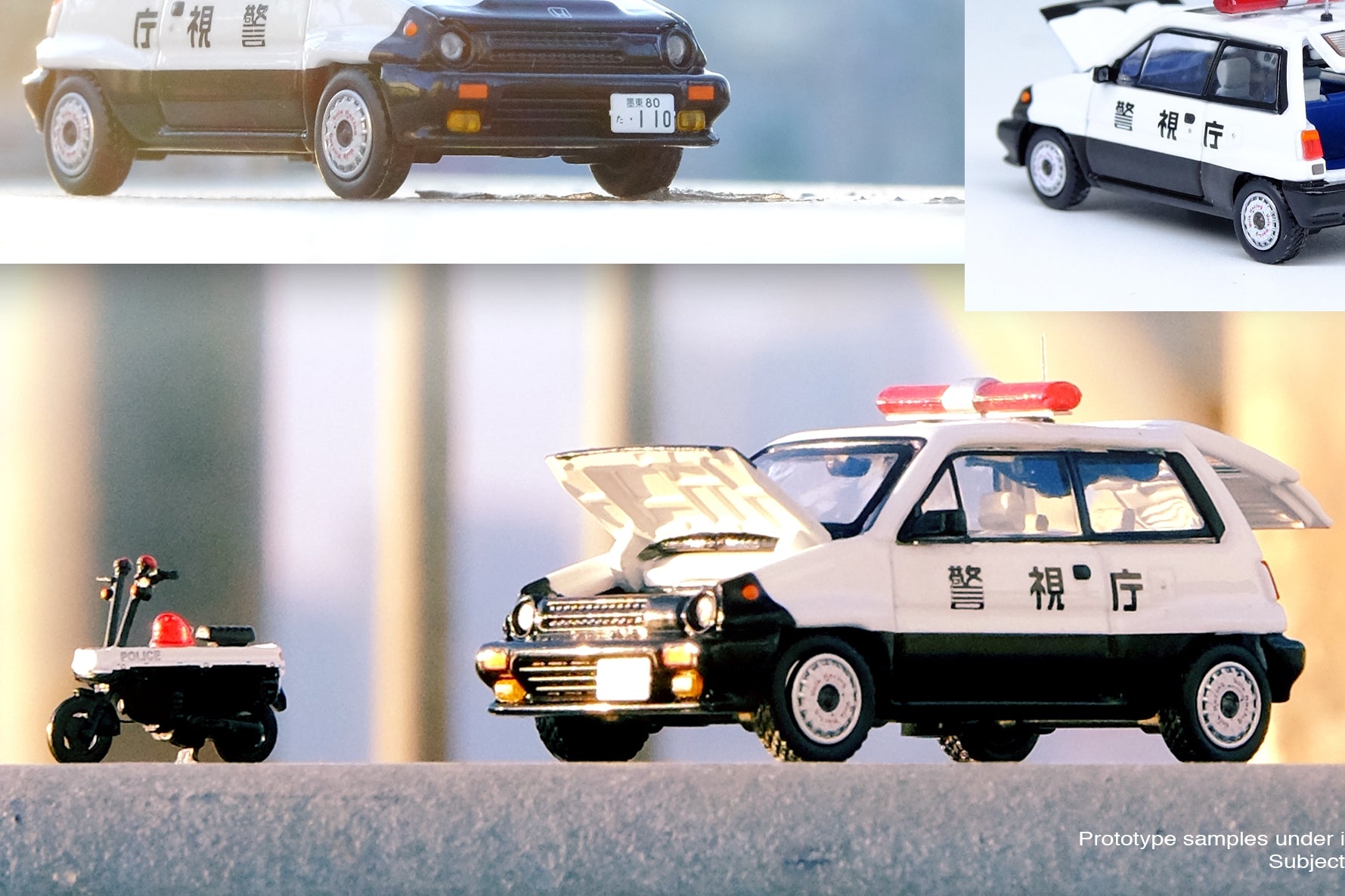 Inno64 1:64 HONDA CITY TURBO II Japanese Police Car Concept Livery