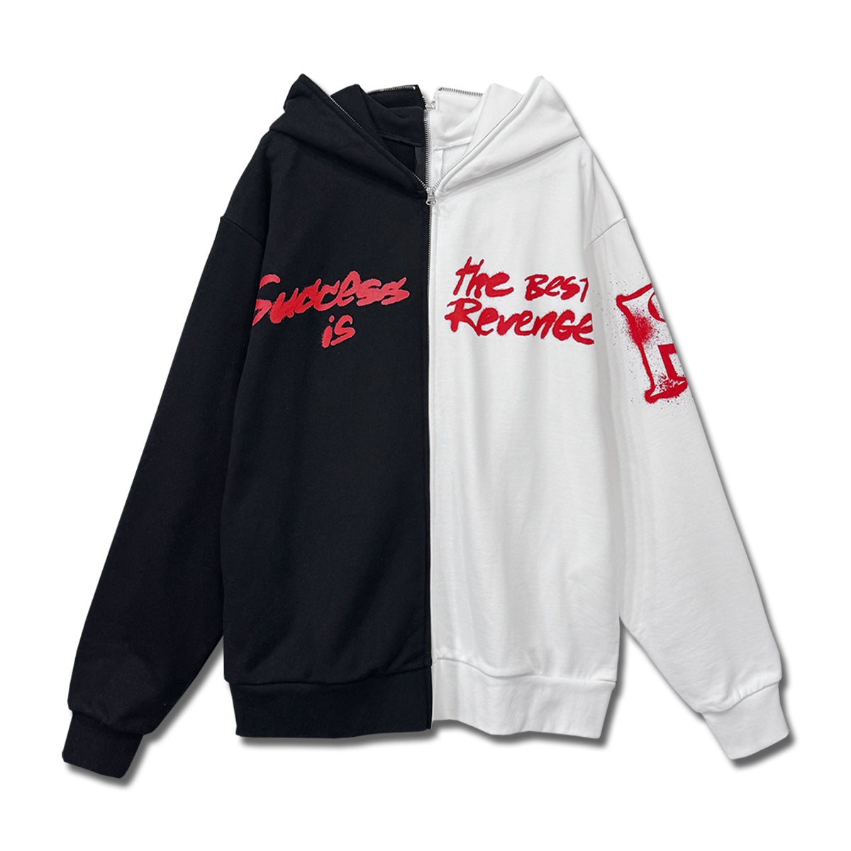 スプリット ジップパーカー WHITE – BMSG