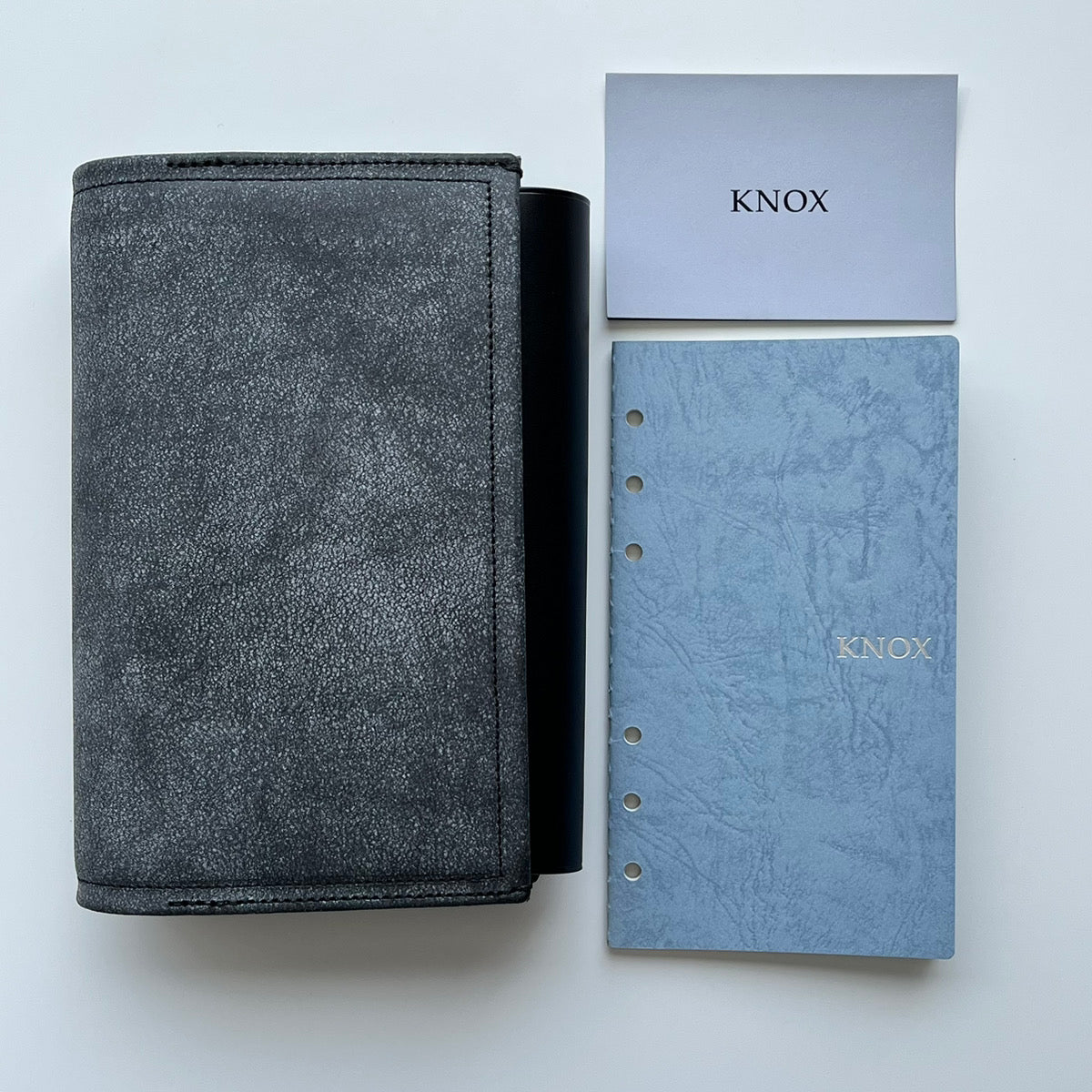 KNOX システム手帳 バイブルサイズ フラクト フラップ留めタイプ