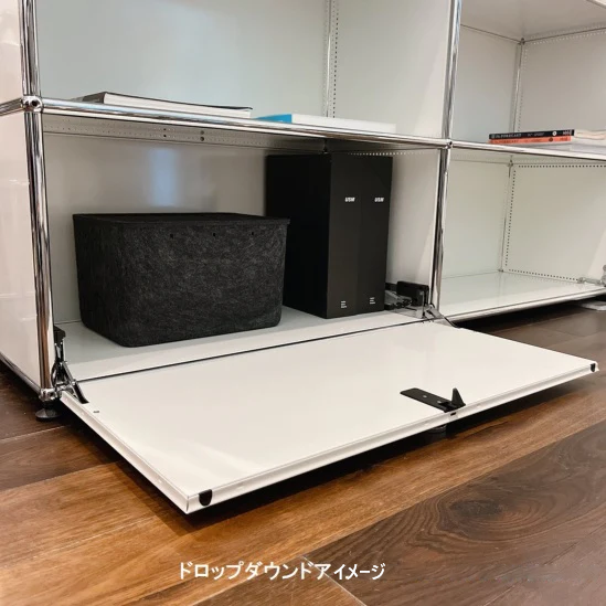 USMハラー 1連3段 キャビネット （W773×D373×H1090mm）ピュアホワイト